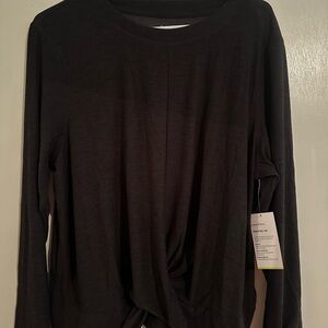 Black Long Sleeve Women's Top
